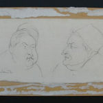 HENRYK BERLEWI, Woman with Long Hair, 1955