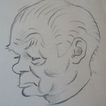 HENRYK BERLEWI, Woman with Long Hair, 1955