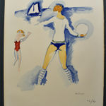 KEES VAN DONGEN, Woman on the Beach, Trouville | Femme Sur la Plage, Trouville, 1966