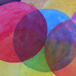 ANTAL BIRÓ, Red and Blue Composition, 1963