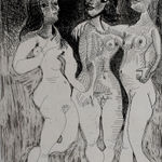 PABLO PICASSO, Seated Nude | Nu assis, circa 1922