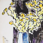 KARL SCHMIDT-ROTTLUFF, Vase with Yellow Flowers and Seasnail Shell | Vase mit gelben Bluten und Meeresschnecken, circa 1965-69