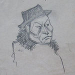 HENRYK BERLEWI, Woman with Long Hair, 1955