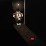 Wax paintings Mr Potato Head with lips on floor Matt Duffin buy Gift of Gab