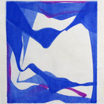 Undulating blue and purple create this piece by Joanne Freeman