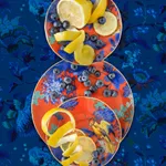 Buy JP Terlizzi photograph Wegdewood Golden Parrot with Blueberry Lemons