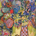 thai mainhard botanical painting loose abstraction