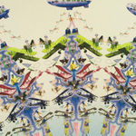 detail of dana hart-stone's painting of planes and history of flying