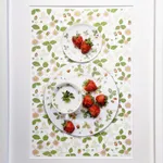 wild strawberries on a flowering china