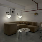 Lighting, Floral Murano Glass Wall Light