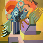 Jenny Belton, Still Life with Projector and Fruit