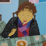 Claudia Kogachi, Self-Portrait with Koi, 2024