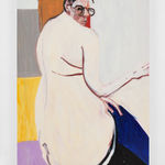 Chantal Joffe, Self-Portrait Looking Over My Shoulder, 2021