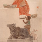 Francis Newton Souza, Untitled (Lovers), 1989