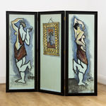 Syed Sadequain, Untitled (Adam and Eve), 1975