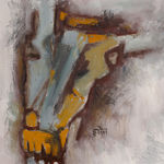 Francis Newton Souza, Standing Nude in City Background, 1959