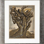 Syed Sadequain, Untitled (Self Portrait with Signatures), circa 1964