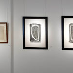 Syed Sadequain, Untitled (Self Portrait with Signatures), circa 1964