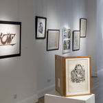 Syed Sadequain, Untitled (Self Portrait with Signatures), circa 1964