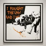 Banksy, I Fought The Law (Signed) , 2004