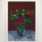 David Hockney, Lithograph of Water Made Of Lines With Two Light Blue Washes, 1978-1980