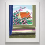 David Hockney, 25th of March, 2021, Flowers on the Table Edge, 2021