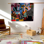 Mary Finlayson, Pink Room with Plants (Rug)