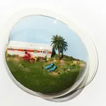 Abigail Goldman's sculpture of a murder in a bedroom Abigail Goldman's sculpture of a murder in a RV