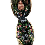 hand-cut watercolor collage in rare antique solid brass vesta match safe by Shannon Taylor