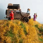 close up shot of the hunting elderly women