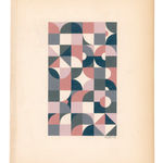 Scott Albrecht framed work on paper geometric pattern