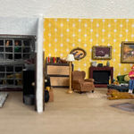 Detail shot of Abigail Goldman's miniature scene