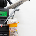 detail of pill bottle