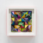 Sean Newport abstract colorful wall sculpture