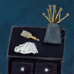 photo of painting without the frame