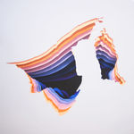 1010 abstract painting orange and purple detail