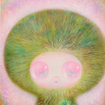 Painting of a figure in a kiwi hood by So Youn Lee