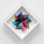 Sean Newport abstract colorful wall sculpture