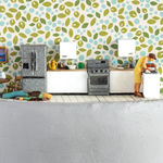 mini scene of a woman killing her husband in a kitchen