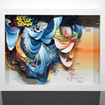 Crystal Wagner colorful abstract biomorphic paper sculpture