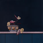 Still life of a plant on a counter by Francisco Diaz Scotto