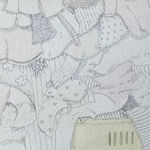 detail image on a pile of laundry