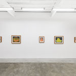 Installation image of the painting "Eric as St John, After Rodin II" by Rachel Gregor.