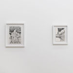 Installation photo of Martine Johanna's drawings at Hashimoto Contemporary Los Angeles