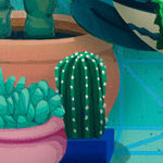 detail shot of painting