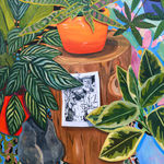 Anna Valdez - colorful oil painting with plants
