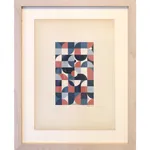 Scott Albrecht framed work on paper geometric pattern