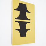 Steuart Pittman minimal painting with black shapes