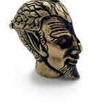 hand-cut watercolor collage in rare antique solid brass vesta match safe by Shannon Taylor