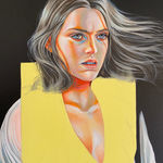 Martine Johanna, The Veil (drawing), 2021